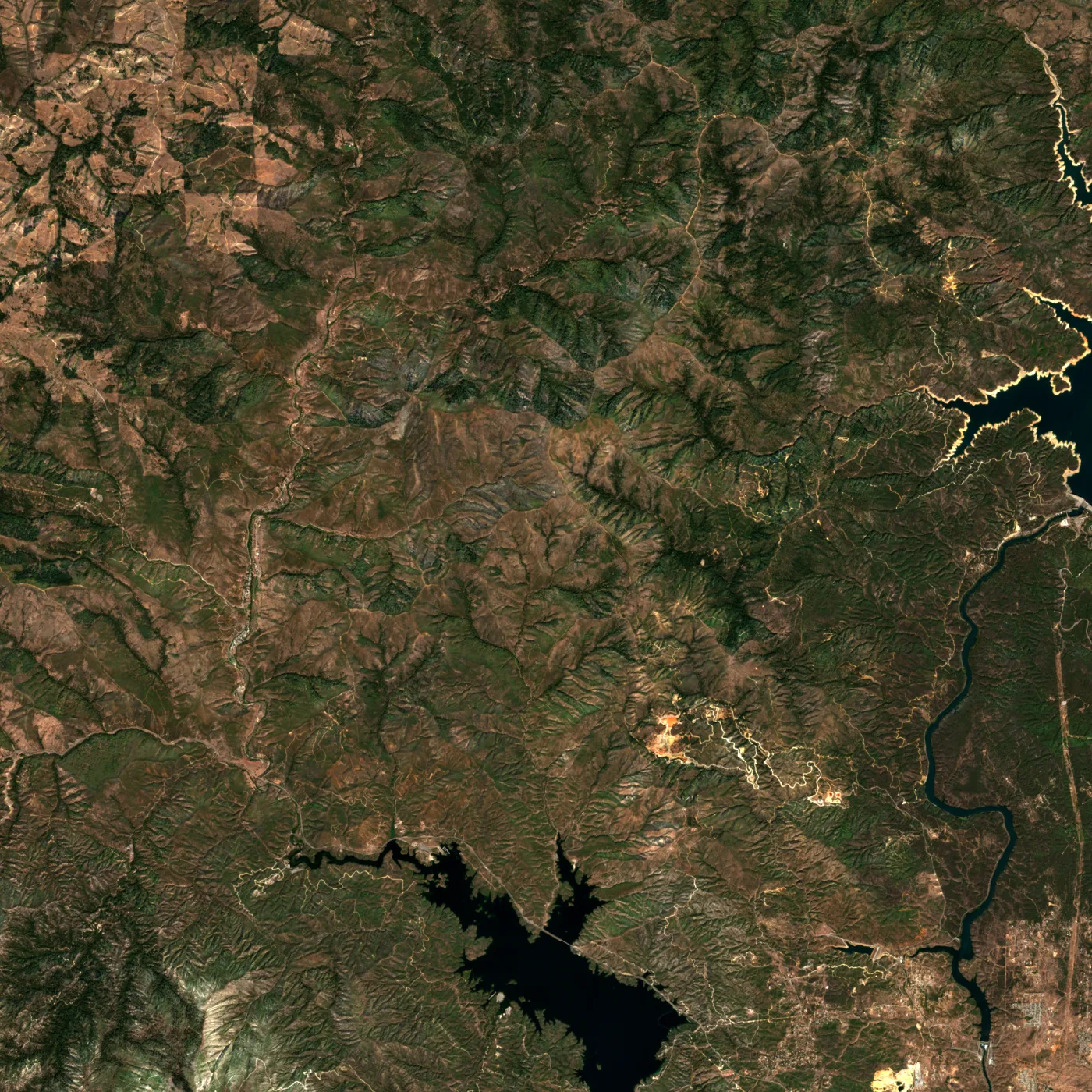 Sentinel-2 picture of the area around TKR133's track